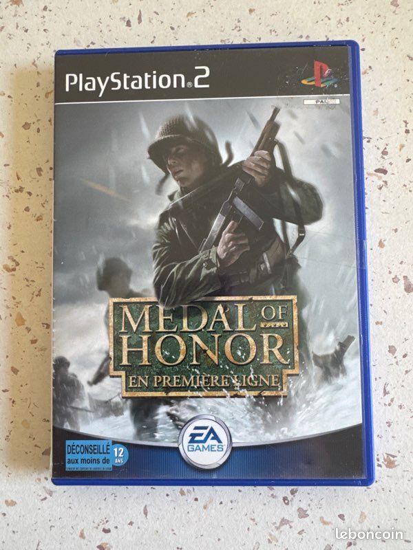 Medal Of Honor : En Première Ligne – PS2 (PAL) – Complet, Très Bon état