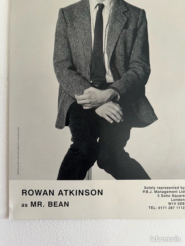 Cadre Photo Avec Autographe De Rowan Atkinson (Mr. Bean, Johnny English) - Cadre IKEA 15x18 Cm - Neuf