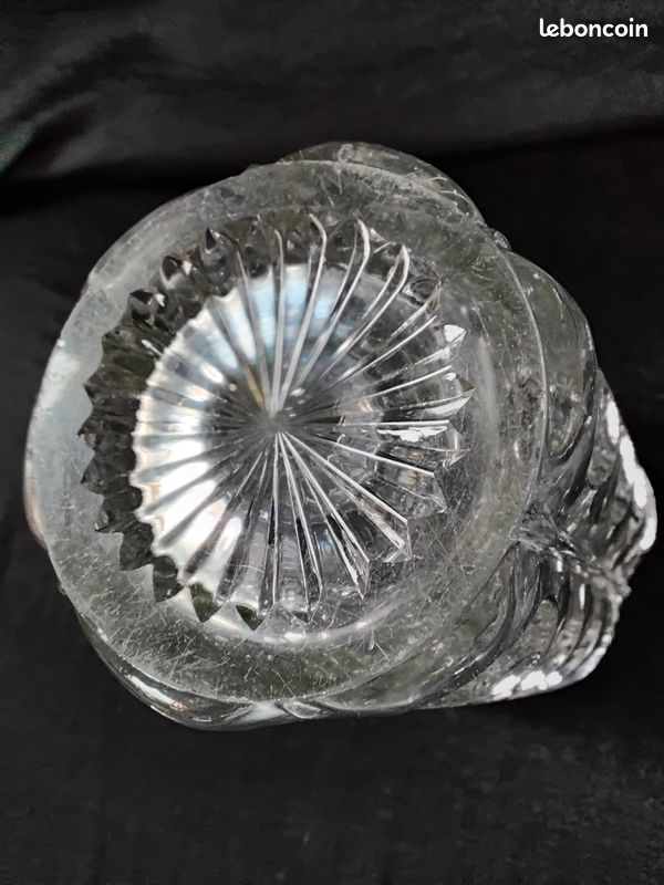 Maastricht Holand vase cristal optique années 1970 (image 7)