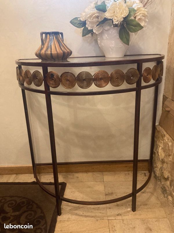 Console en verre et métal (image 3)
