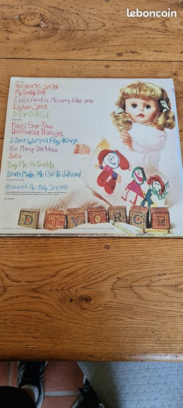 Disque 33 tours Tammy Wynette Kids say the Darndest things (image 2)