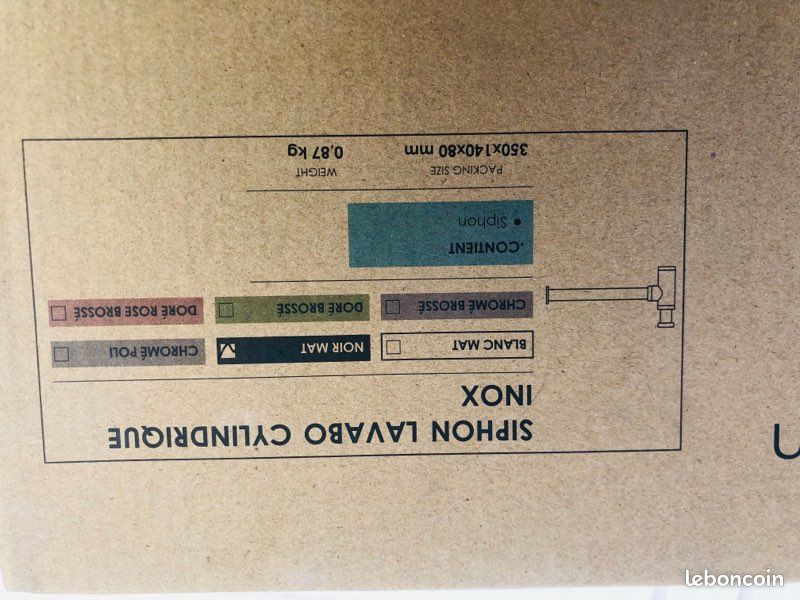 Siphon en inox finition noir mat (image 5)
