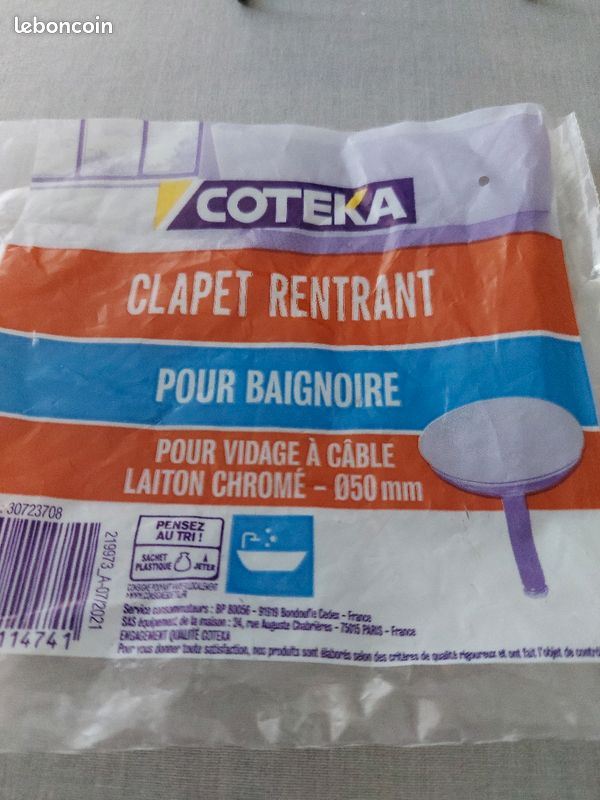 Clapet pour baignoire (image 1)