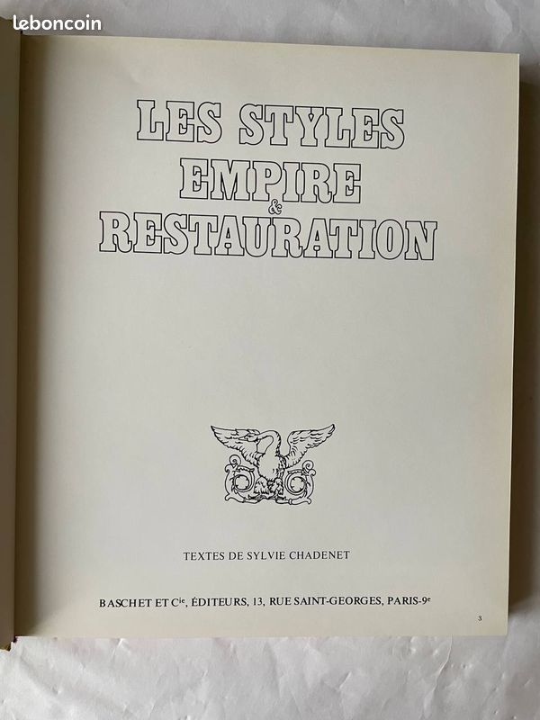 LES STYLES EMPIRE RESTAURATION, livre (image 10)
