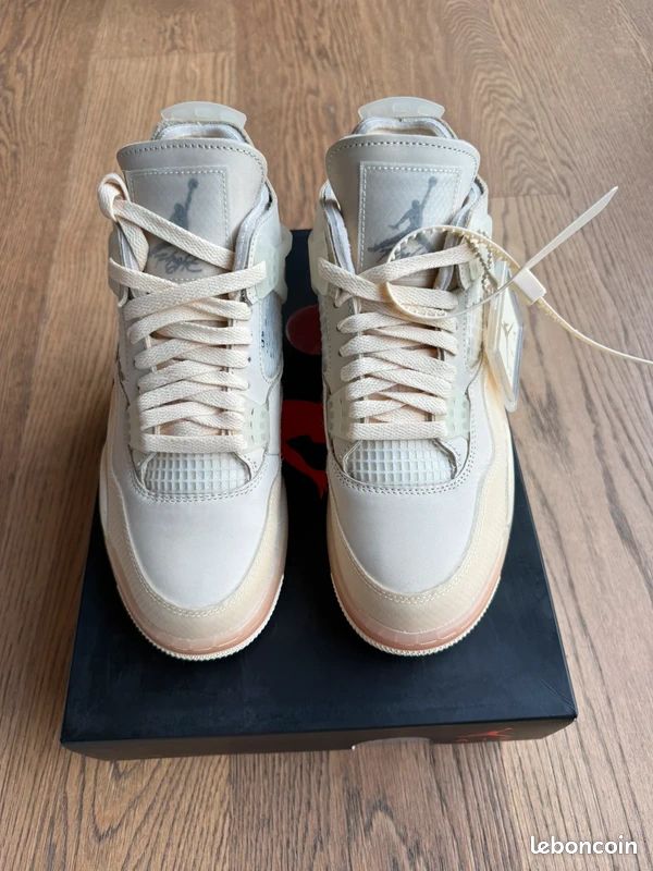 OFF-WHITE × Jor/dan Air 4 blanc cassé (image 2)