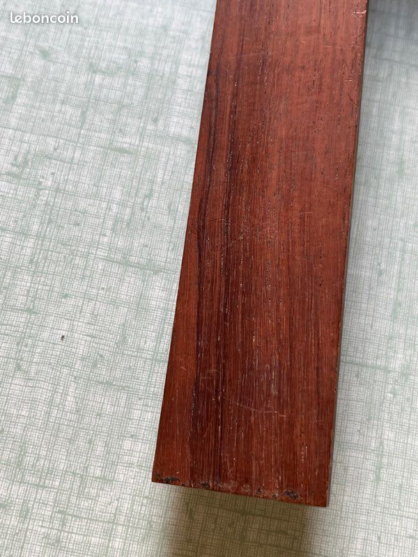Crucifix bois vintage métal ancien INRI 35 cm (image 7)