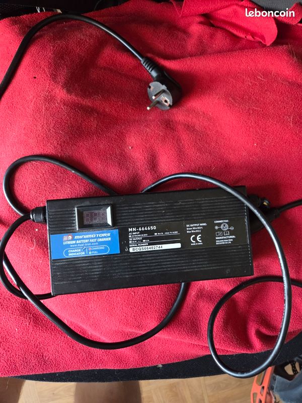 Chargeur 60v5a rapide minimotors (image 2)