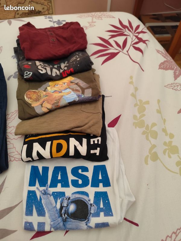 Lot de 6 t-shirts à manches longues 3/4 ans (image 1)