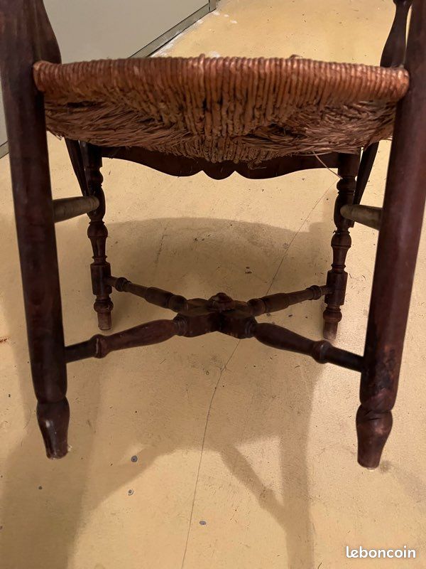 Fauteuil provençal en paille authentique (image 3)