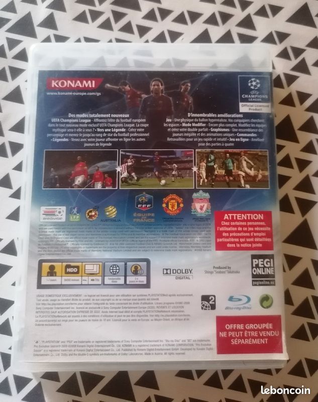 Jeu PS3 PES 2009 (image 3)