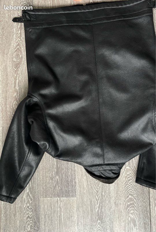 Veste effet cuir col mouton taille XL (image 7)