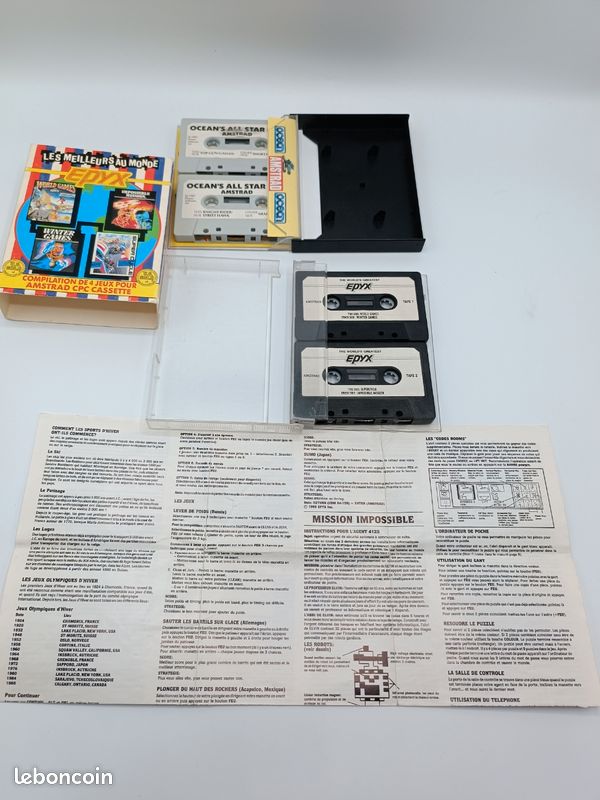 Jeu Rétro Vintage Amstrad Big Box Cassette El Capitan Trueno En Boîte