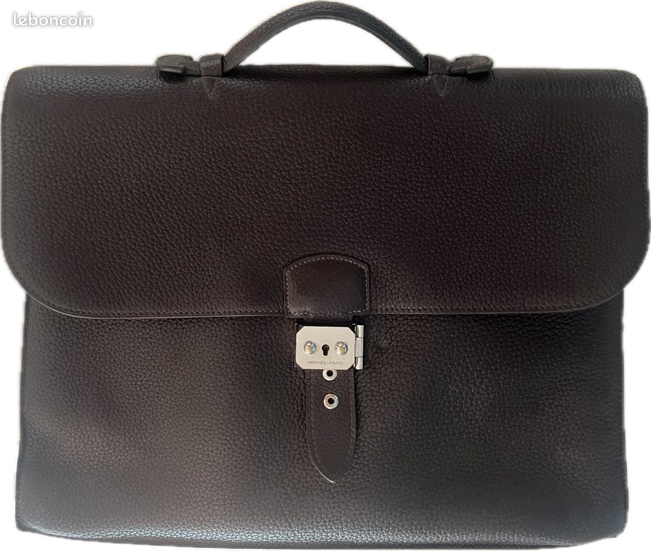 Cartable cuir hermes sac a depeches 2-38 vache fjord Accessoires