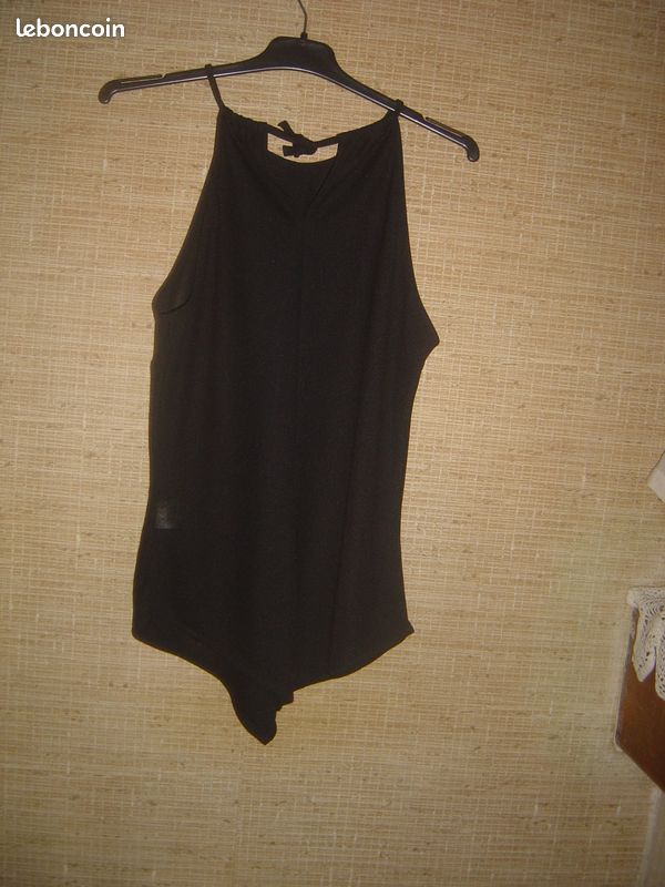 Top tunique noir à paillettes / T.38 / Neuf (image 2)