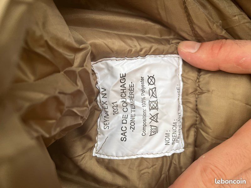 Sac De Couchage SEYNTEX – Contrat Armée – ZONE TEMPERE - Surplus Hector