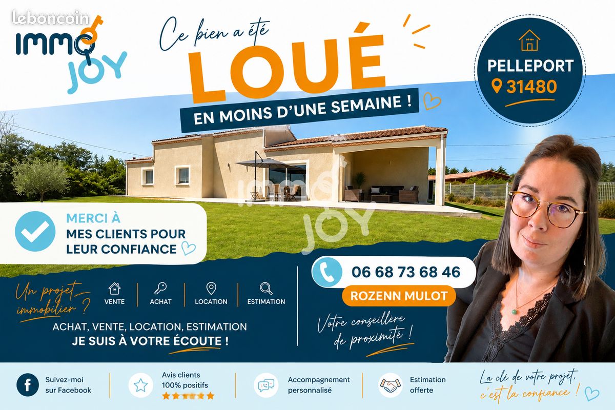 Maison 5 pièces 166 m² · à Pelleport · 165,7 m² · 1 300 €/mois