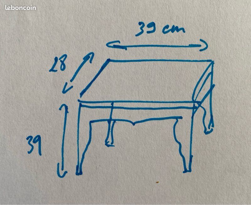 Petite table vintage en merisier (image 4)