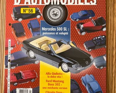 Miniature Mercedes 500 SL Coupé Noir - 1/24 Par Guiloy - Réf 64538 - État Neuf