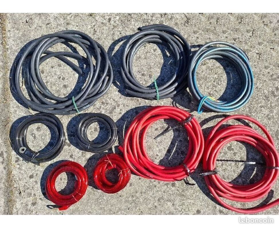 MESBRICO - Câbles de raccordement Rouge/Noir pour Batterie - Neufs O_261 (image 1)