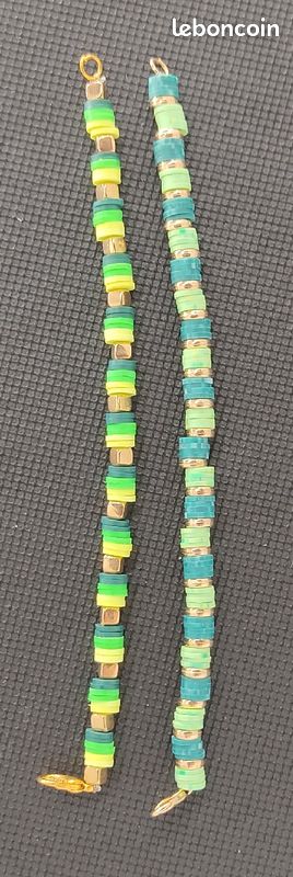 Bracelet perle plate (image 2)