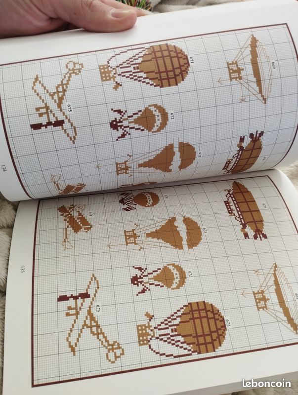 Broderie tricot : répertoire des motifs, 1200 symboles a broder au point de croix, Valérie lejeune (image 2)