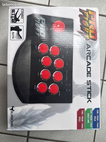 Subsonic Pro Fight Arcade Stick – Multi-console (PS4, Xbox One, PS3) – Neuf