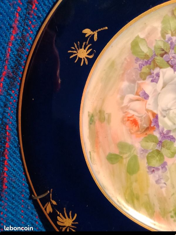 Superbes assiettes fleurie Limoges (image 6)
