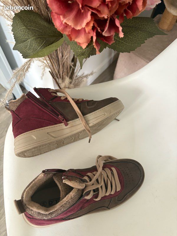 Basket bordeaux taille 38 (image 2)