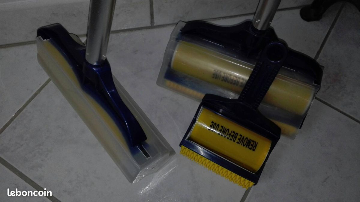 2 balais brosse auto-agrippante poils d'animaux (image 1)
