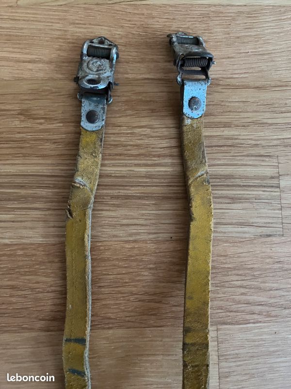 Lot De 2 Sangles Cale-pieds Look Vintage - Neuves D'origine