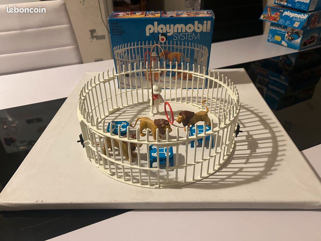 Playmobil 3751 (complet avec boîte) - Clapier, grand-père et enfants - Jeux & Jouets