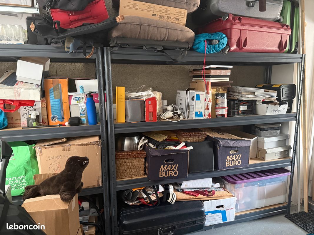 Vends 2 étagères bois/métal (image 1)