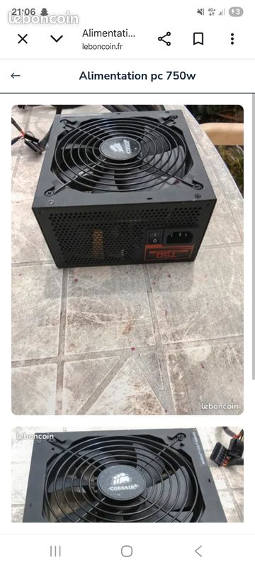 Alimentation pc 750w (image 1)