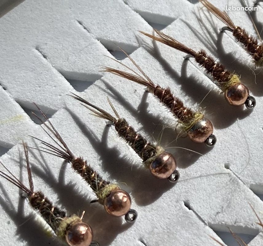 Nymphe pheasant tail cuivre pêche mouche (image 2)