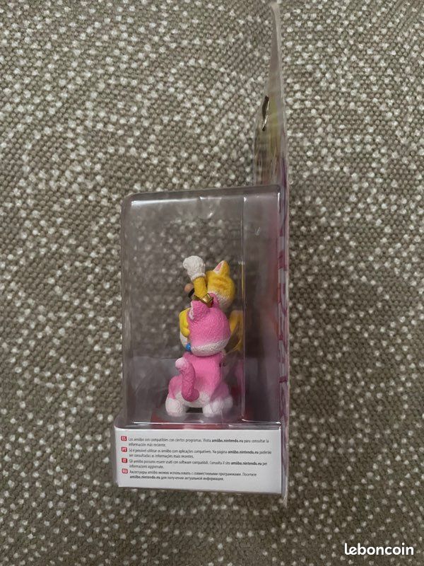 Pack 2 Nintendo Amiibo Mario Chat (Cat Mario) et Peach Chat (Cat Peach), sous blister [NEUVES] (image 2)