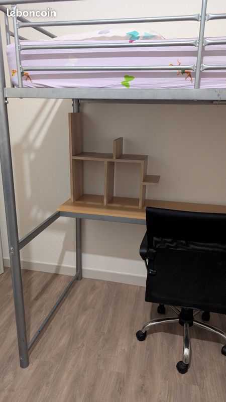 Lit mezzanine avec bureau (image 3)