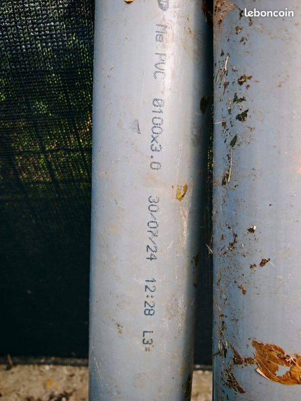 Tubes PVC évacuation Ø100 mm – Longueurs 2,30m et 1,50m (Unité ou Lot) (image 2)