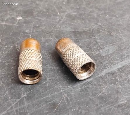 Anciens Bouchons De Valve PRESTA Vélo En Laiton - Lot D Vintage