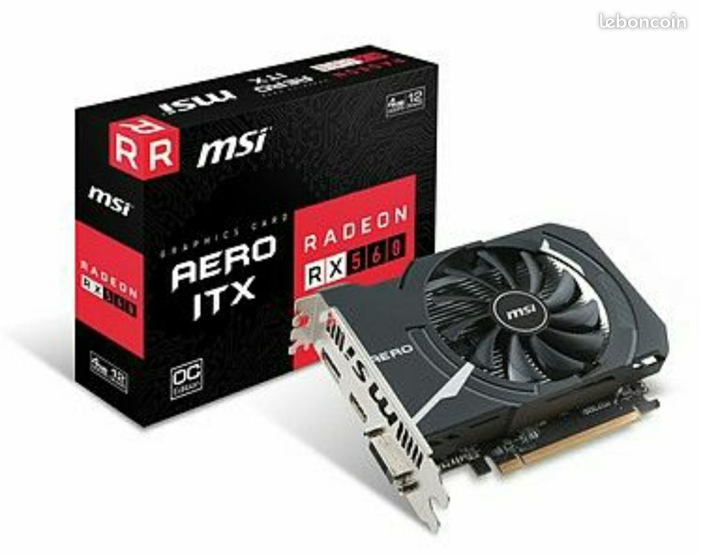 Msi radeon rx 560 aero itx 4g oc (image 1)