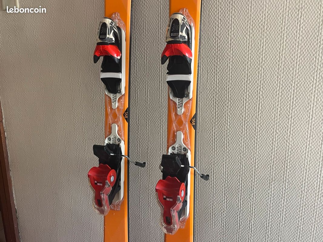 Ski Rossignol Temptation 75 – 160 Cm – Avec Fixations – Occasion – Blanc
