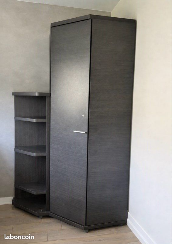 Armoire dressing d'angle + étagères (image 1)