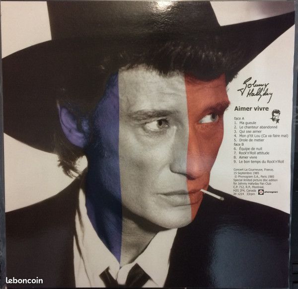 Johnny Hallyday – Aimer Vivre picture disc (image 4)