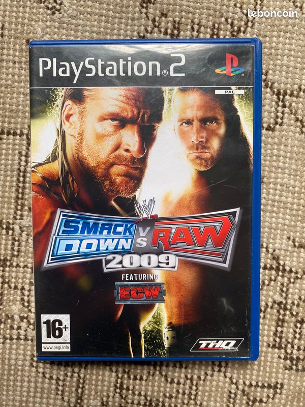 PS2 Smack down vs Raw 2009 (image 1)