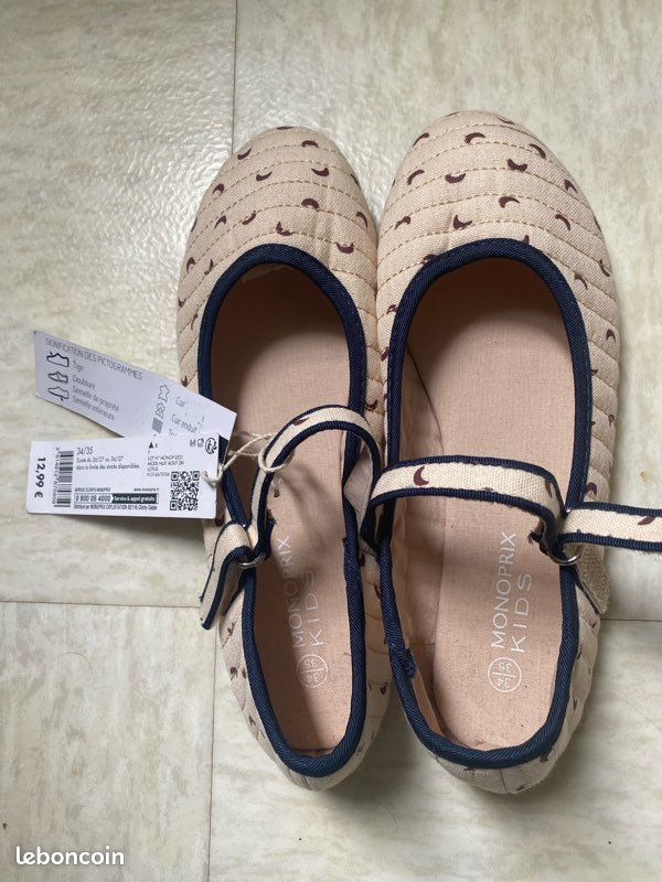 Babies Monoprix Ballerines Monoprix Ballerines Cuir Jaune