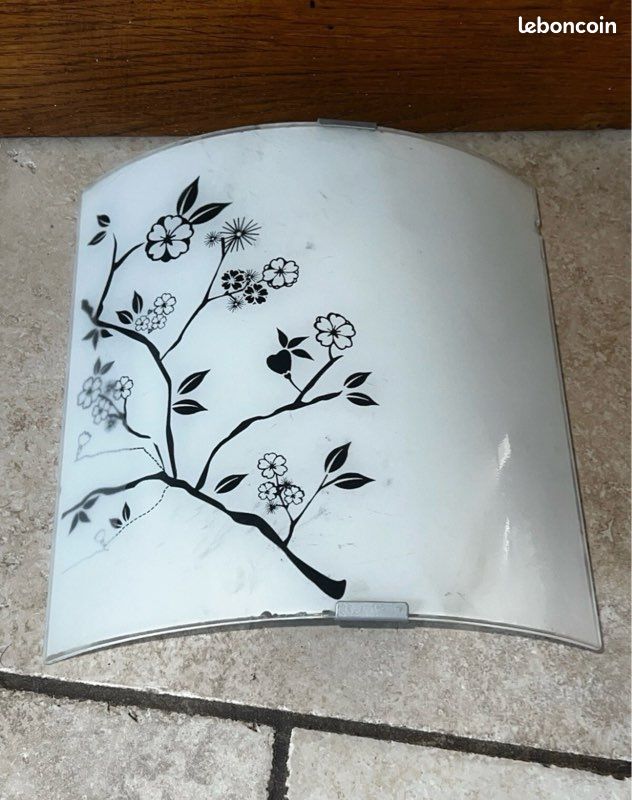 Applique murale en verre décor fleurs (image 5)
