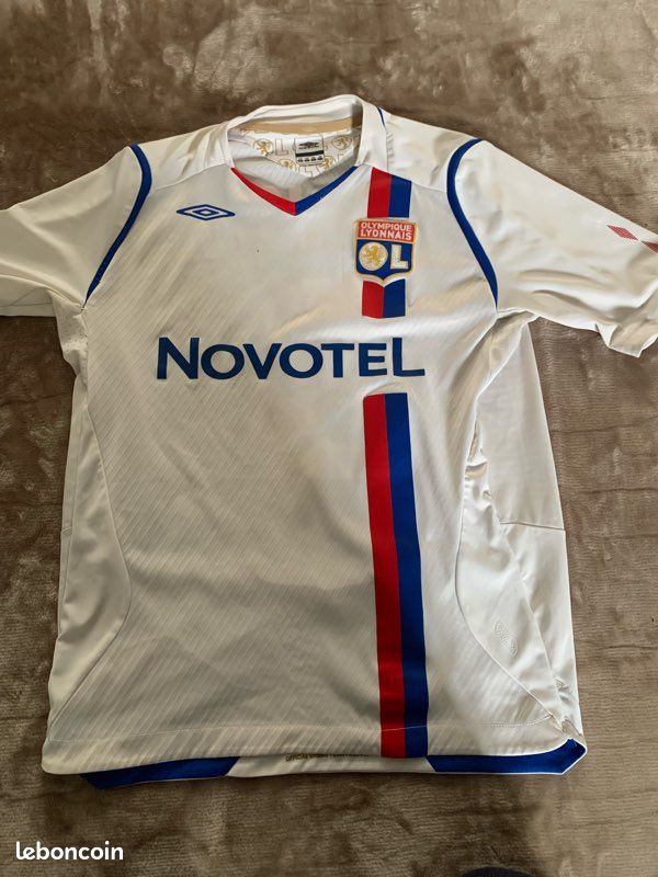 Maillot Olympique Lyonnais Domicile 2008-2009 – Umbro – Taille XS – N°3 Cris