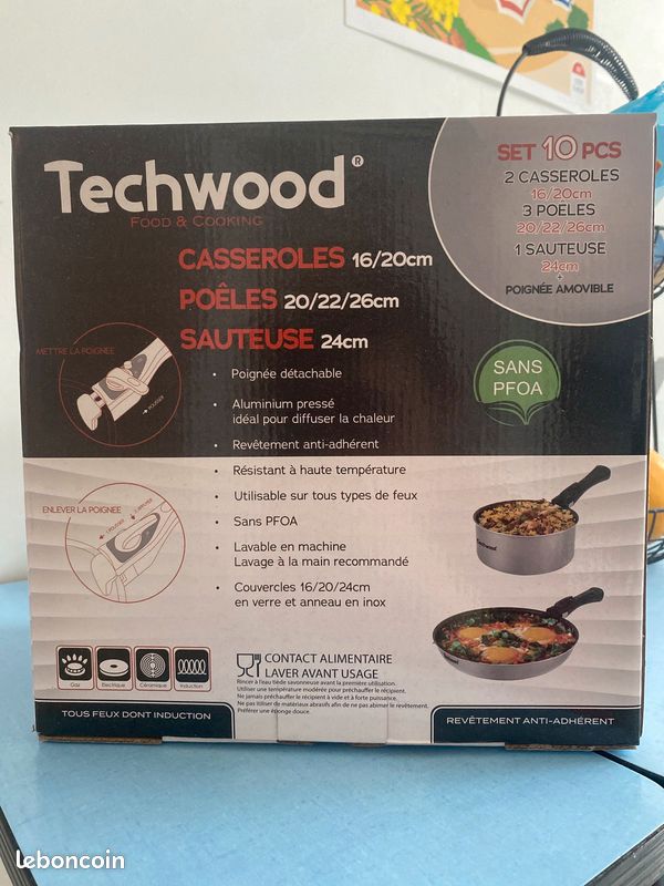 Set Techwood poeles et casseroles (image 3)