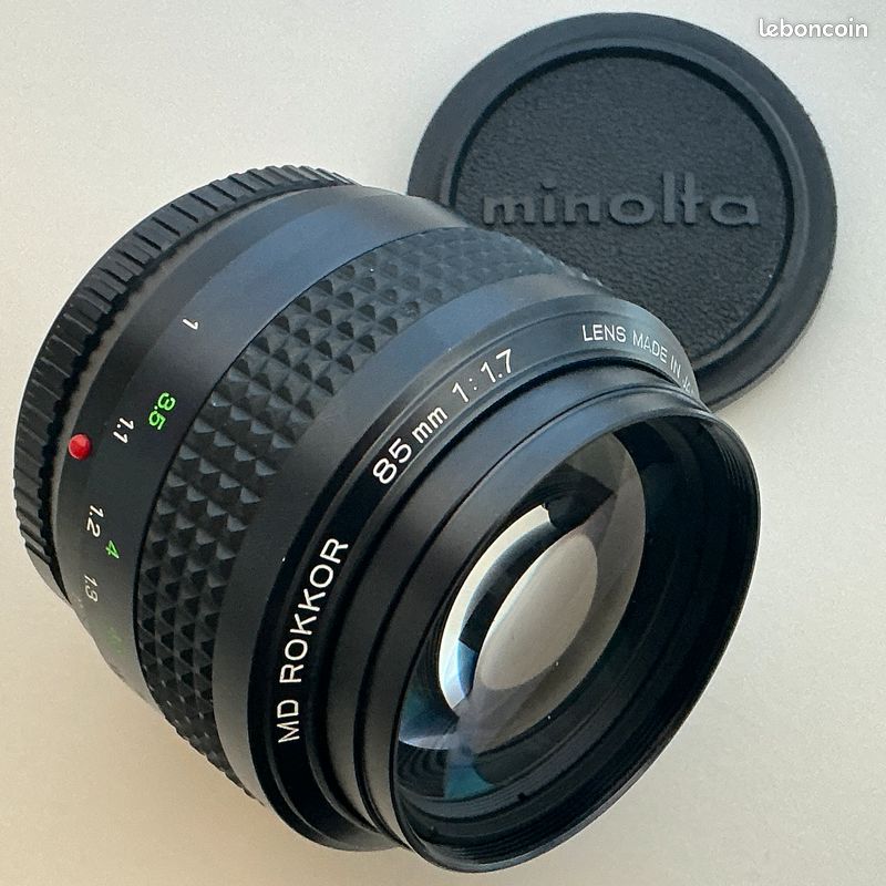 Minolta 85mm 1:1,7 MD Rokkor Rare dans cet état A ++ Photo