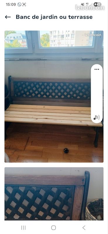 Banc pour jardin ou terrasse (image 2)