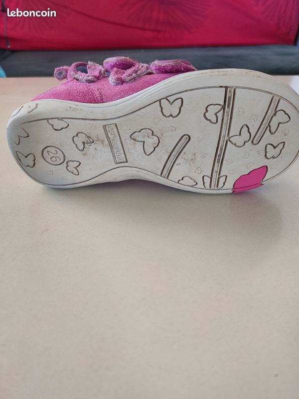 Baskets cuir Verbaudet taille 26 (image 3)